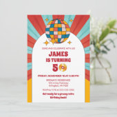 60年代レトロ 50歳 60歳 70歳 大人の誕生日 グルービー 招待状 (スタンド正面)