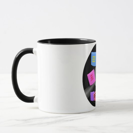 60年代生まれ70年代のビニール記録写真カスタム マグカップ (左)