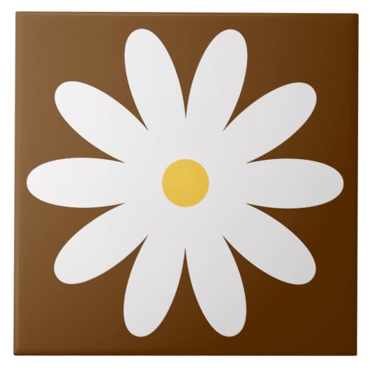 60年代70年代のレトロなフラワータイル タイル (正面)