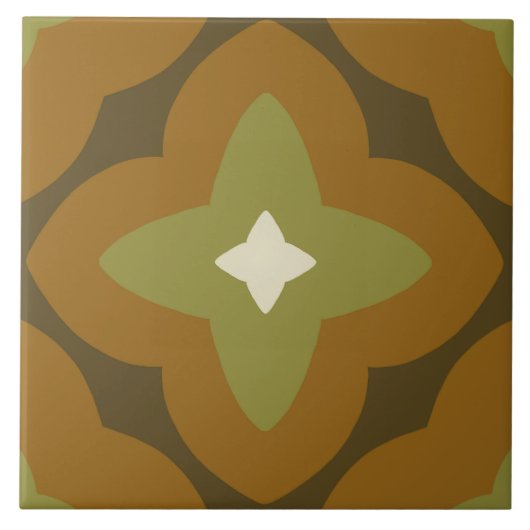 60年代70年代のレトロタイル タイル (正面)