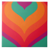 60年代70年代のレトロパターンセラミックタイル タイル (正面)