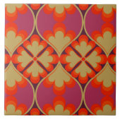 60年代70年代のレトロパターンセラミックタイル タイル (正面)