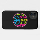 60年代70年代の平和サイン Case-Mate iPhoneケース (裏面(横))