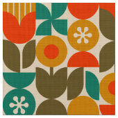 60年代70年代の懐かしいレトロな生地 ファブリック (クローズアップ)