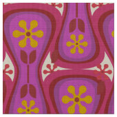 60年代70年代の昔風のレトロな織物 ファブリック (クローズアップ)