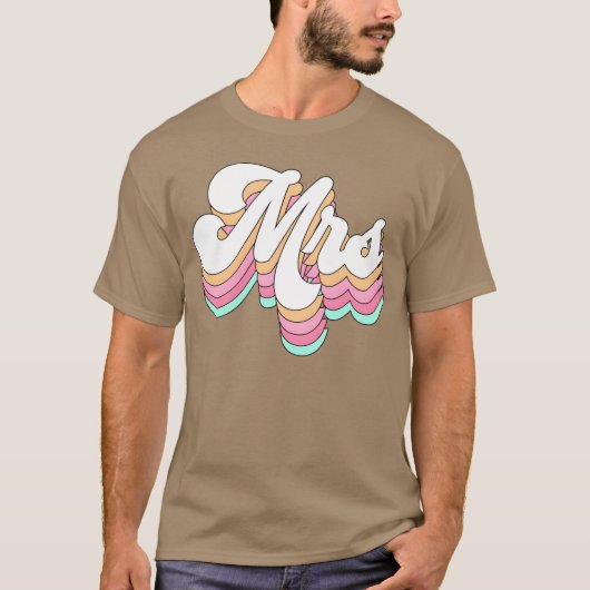 60年代70年代の未来の花嫁のための新しいブライズシャワー Tシャツ (正面)
