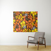 60年代70年代レトロフラワーグラーム#1 #floral #decor #art タペストリー (インサイチュ(横))