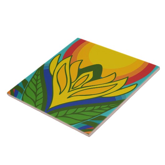 60年代70年代レトロ型セラミックタイル タイル (側面)