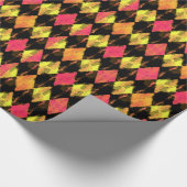 60年代 – パリ – ファッション アーガイル ラッピングペーパー (角)