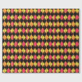 60年代 – パリ – ファッション アーガイル ラッピングペーパー (フラット)