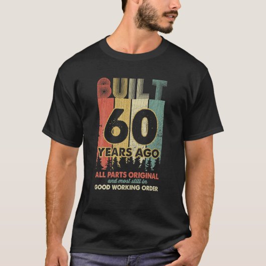 60年前に建てられたすべての部品オリジナルギフト60th tシャツ (正面)