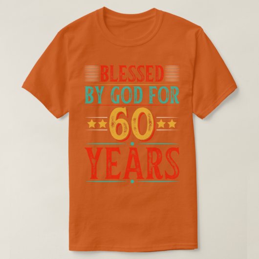 60年前に建てられた全パーツオリジナル誕生日1 Tシャツ (デザイン正面)