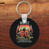 60年前に建てられた全パーツオリジナル60番目の誕生日 キーホルダー (正面)