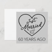 60年前結婚しました III 招待状 (正面/裏面)