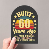60年前製造 すべてのパーツがオリジナル 60歳の誕生日 アクリル招待状 (インサイチュ (ポータブル))