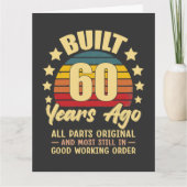 60年前製造 すべてのパーツがオリジナル 60歳の誕生日 カード (正面)