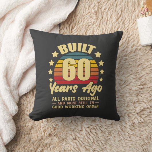 60年前製造 すべてのパーツがオリジナル 60歳の誕生日 クッション (ブランケット)