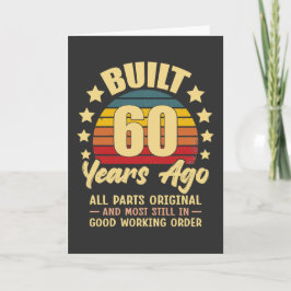 60年前製造 すべてのパーツがオリジナル 60歳の誕生日 招待状