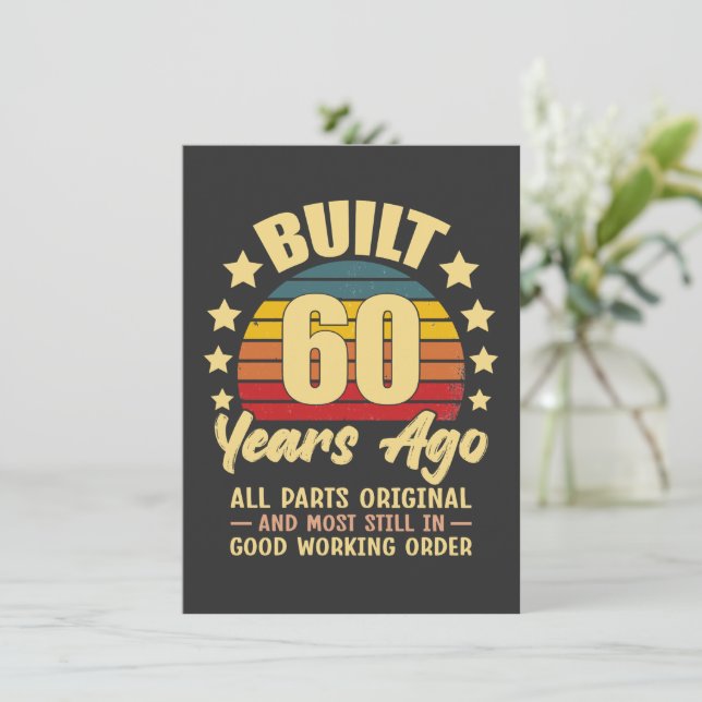 60年前製造 オリジナルパーツ 60歳の誕生日 (スタンド正面)