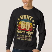 60年前製造 オリジナルパーツ 60歳の誕生日 スウェットシャツ (正面)