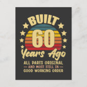 60年前製造 オリジナルパーツ 60歳の誕生日 招待状 (正面)