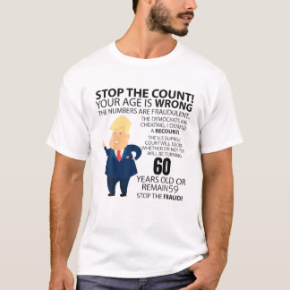 60年目おもしろいの誕生日がハッピー誕生年 Tシャツ