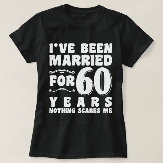 60年目の結婚記念日のプレゼント Tシャツ (デザイン正面)