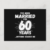 60年結婚してる夫婦のためのユーモアあふれる60周年記念ギフト ポストカード (正面)