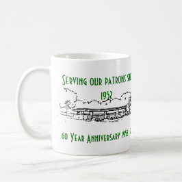 60年記念日のマグ コーヒーマグカップ