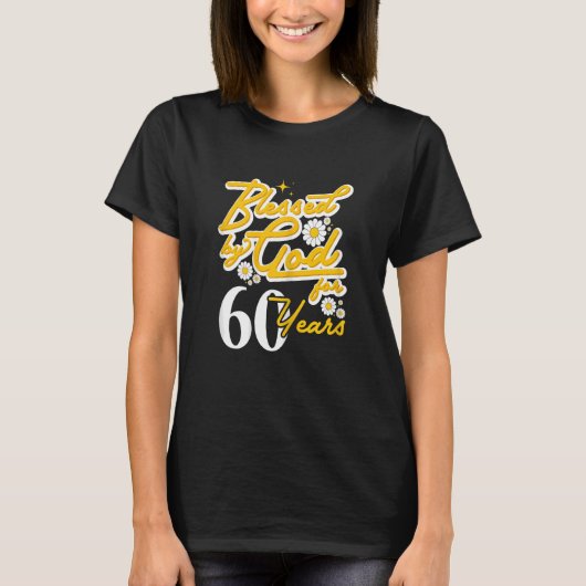60年賛美間の神による女性のフローラ60 Tシャツ (正面)