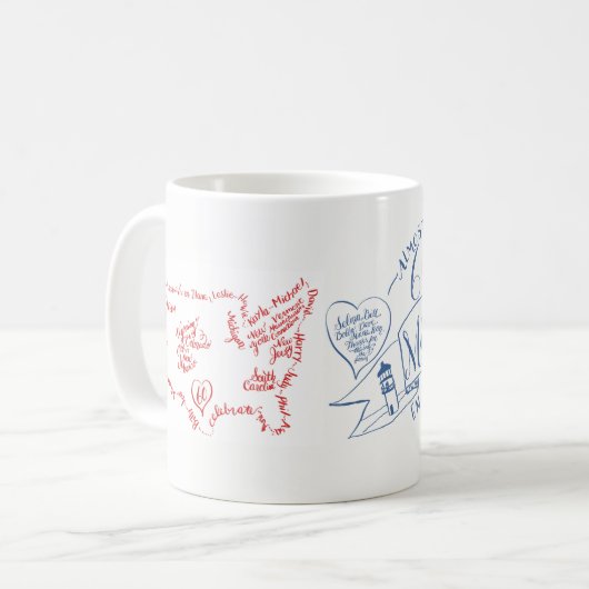 60年間のブドウ園の友情 コーヒーマグカップ (正面左)