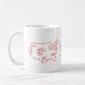 60年間のブドウ園の友情 コーヒーマグカップ (左)