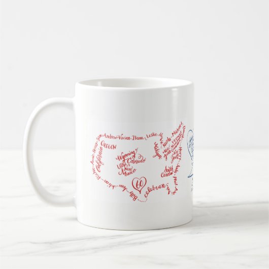 60年間のブドウ園の友情 コーヒーマグカップ (左)