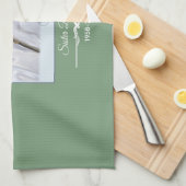 60年間の宗教活動をパーソナライズ キッチンタオル (四つ折り)