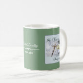 60年間の宗教活動をパーソナライズ コーヒーマグカップ (正面右)