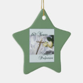 60年間の宗教活動をパーソナライズ セラミックオーナメント (右)