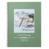 60年間の宗教活動をパーソナライズ ノートブック (正面)