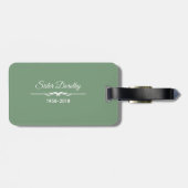 60年間の宗教活動をパーソナライズ ラゲッジタグ (裏面横)