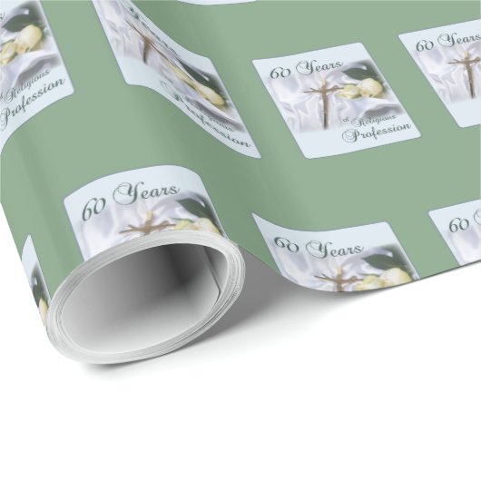 60年間の宗教活動をパーソナライズ ラッピングペーパー (ロールコーナー)