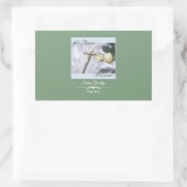 60年間の宗教活動をパーソナライズ 長方形シール (バッグ)