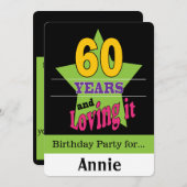 60年間を愛して 招待状 (正面/裏面)