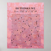 60愛する理由 ポスター (正面)