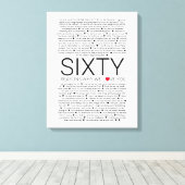 60我々があなたを愛する結婚理由 キャンバスプリント (インサイチュ (ウッドフロア))