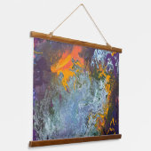 60日の出の北の湖。 吊り下げ型タペストリー (傾斜あり)