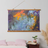 60日の出の北の湖。 吊り下げ型タペストリー (寝室)