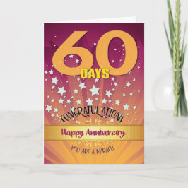 60日リカバリ記念日はっきりした数値 カード