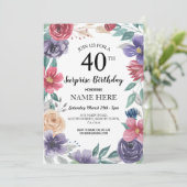 60日50日40日30日パーティーフローラ招待状 招待状 (スタンド正面)