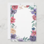 60日50日40日30日パーティーフローラ招待状 招待状 (裏面)