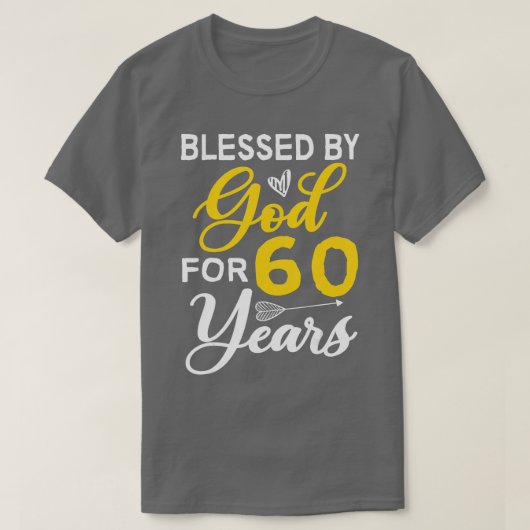 60日60賛美誕生日60年 Tシャツ (デザイン正面)