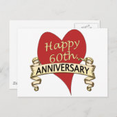 60日。記念日 ポストカード (正面/裏面)